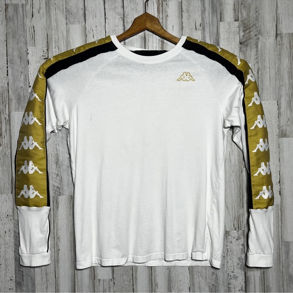 Kappa White Long Sleeve Soccer Shirt Men’s Size Medium